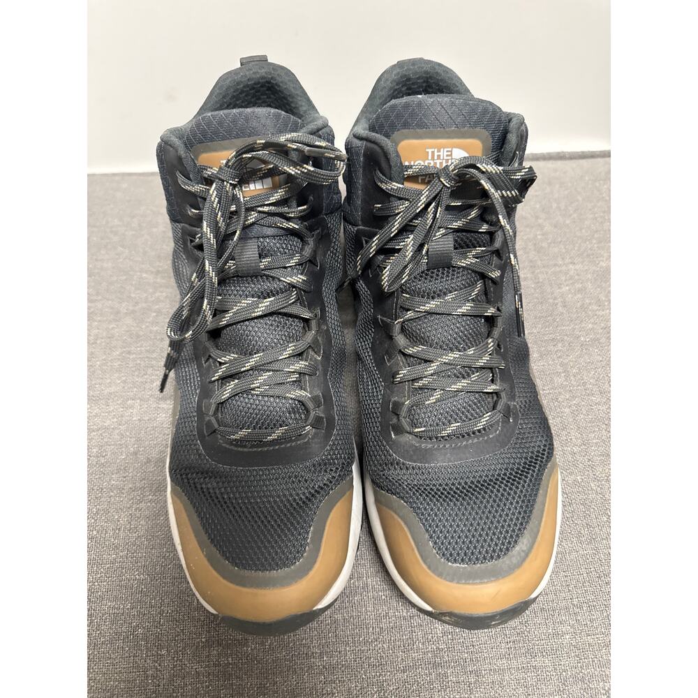 The North Face Activist Mid Futurelight Hiking Boots Shoes Black Tan Men 11.5